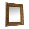 Golden wall mirror