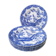 Set of 6 dessert plates in Japanese Porcelain