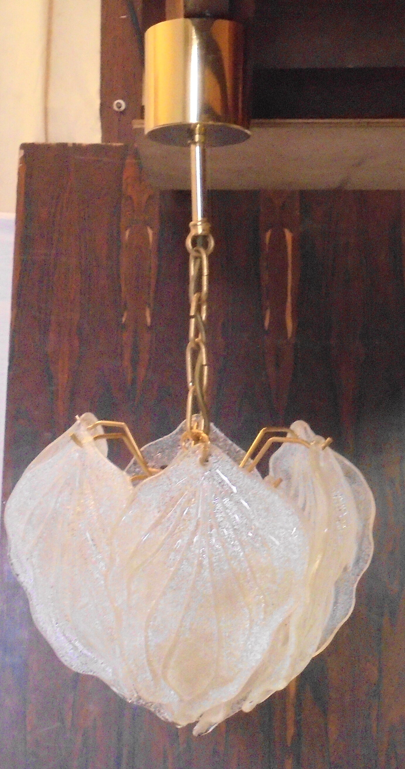 Murano glass chandelier published by Novaresi,80s