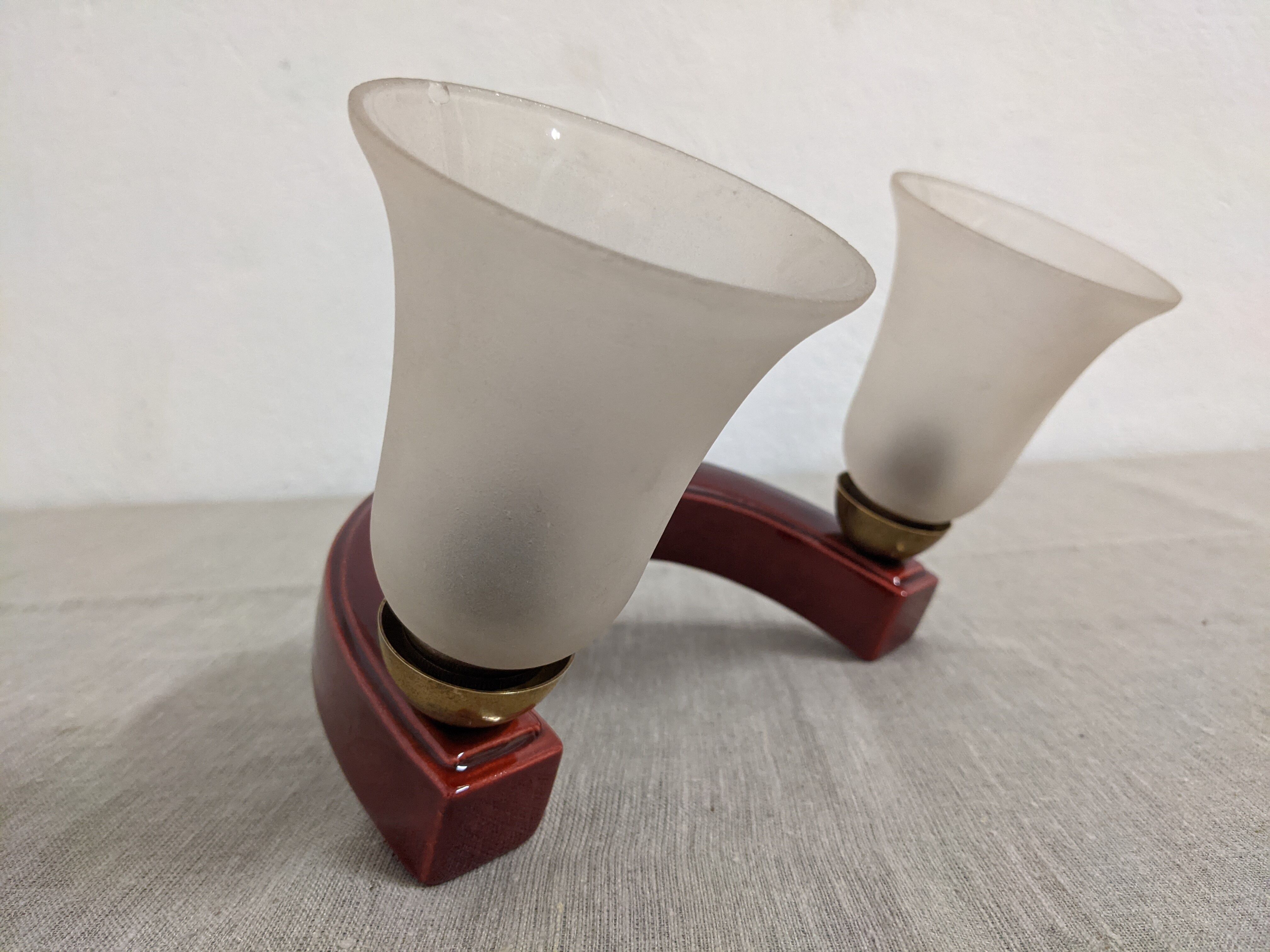 Ceramic art deco style applique