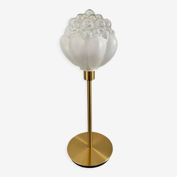 Table lamp bubbled glass globe