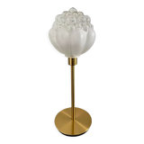Table lamp bubbled glass globe