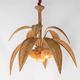 Lustre « cocotier/palmier » en rotin