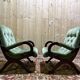 Paire de fauteuils Chesterfield anglais