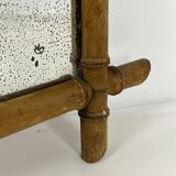 Faux bamboo mirror antique