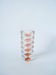 Petit vase en verre transparent et rose 1960