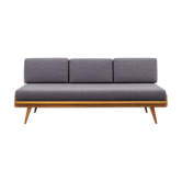 Canapé daybed années 50 noyer