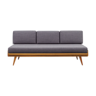 Daybed couch, 50s, walnut, redone