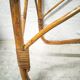 Rattan and glass coffee table