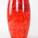 Vase en céramique rouge, design allemand, années 1960, fabriqué par Scheurich.