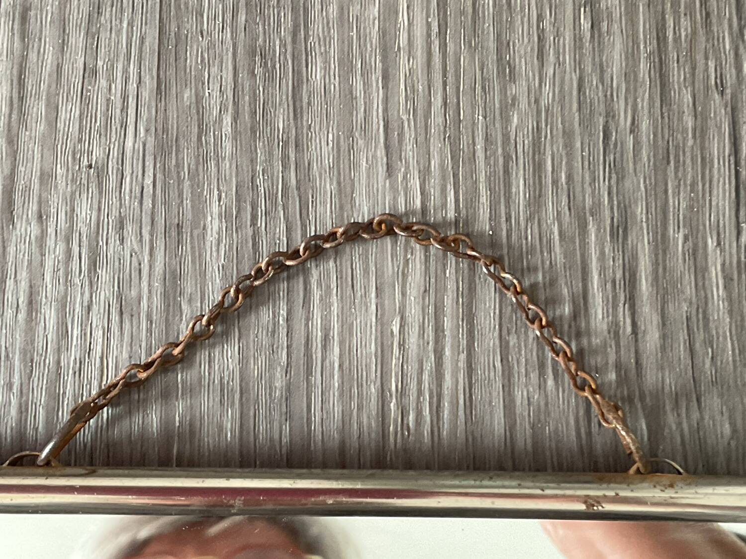 Large vintage barber mirror