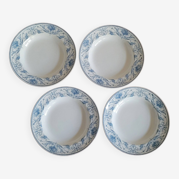 Set 4 assiettes louis xvi dfk 1920