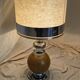 Vintage 1970 metal and ceramic lamp