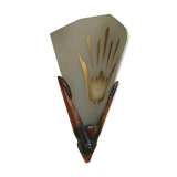 Art Deco corner wall lamp