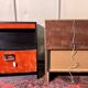 vintage 70s bedside tables