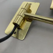 Large 69 cm Long Brass Wall Light "SWING ARM" by Florian Schulz, Germany, 1970s