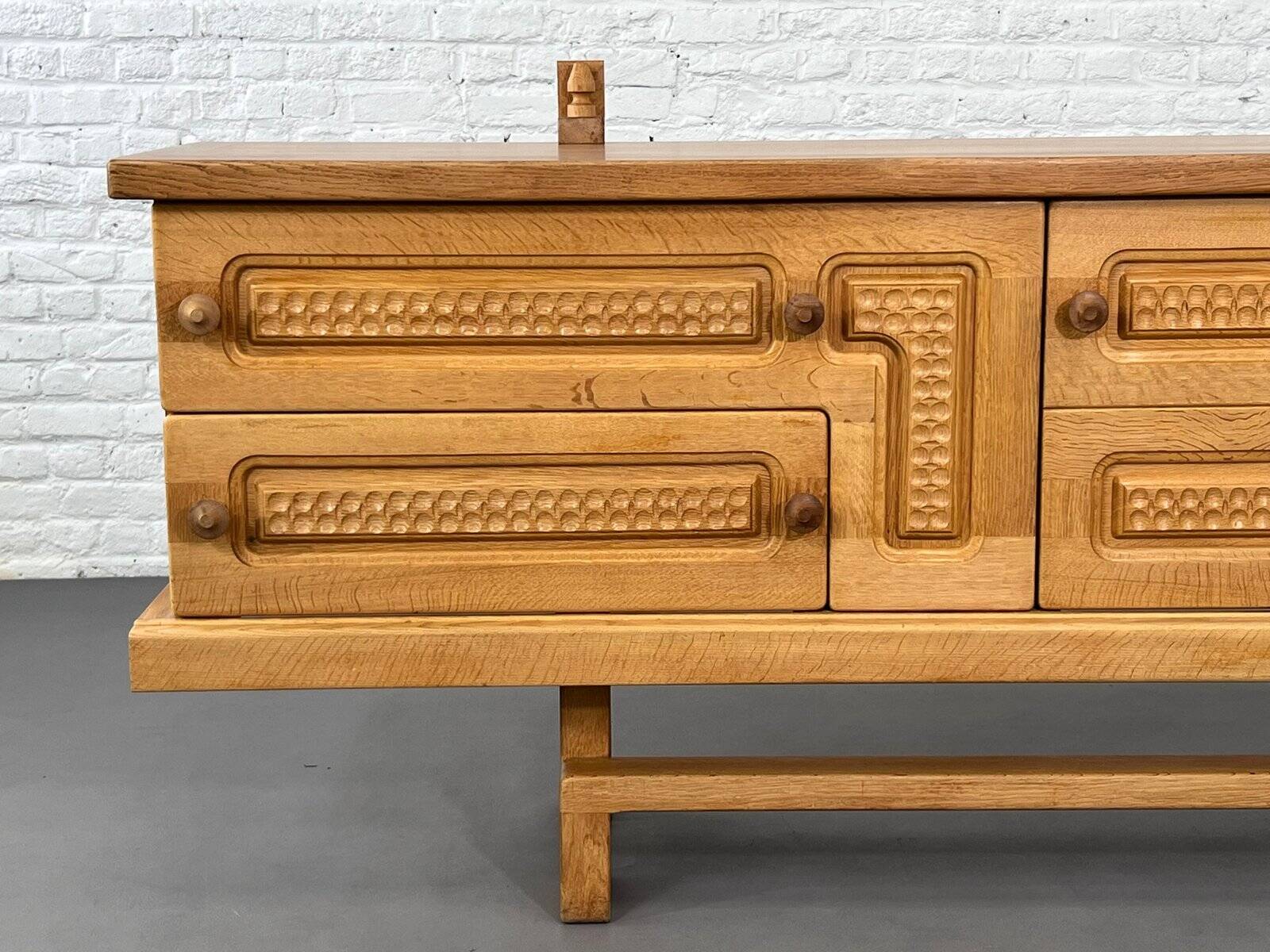 Vintage Oak Sideboard by Guillerme and Chambron for Your Home, 1960s