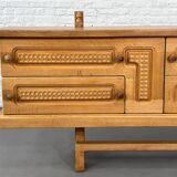 Vintage Oak Sideboard by Guillerme and Chambron for Your Home, 1960s