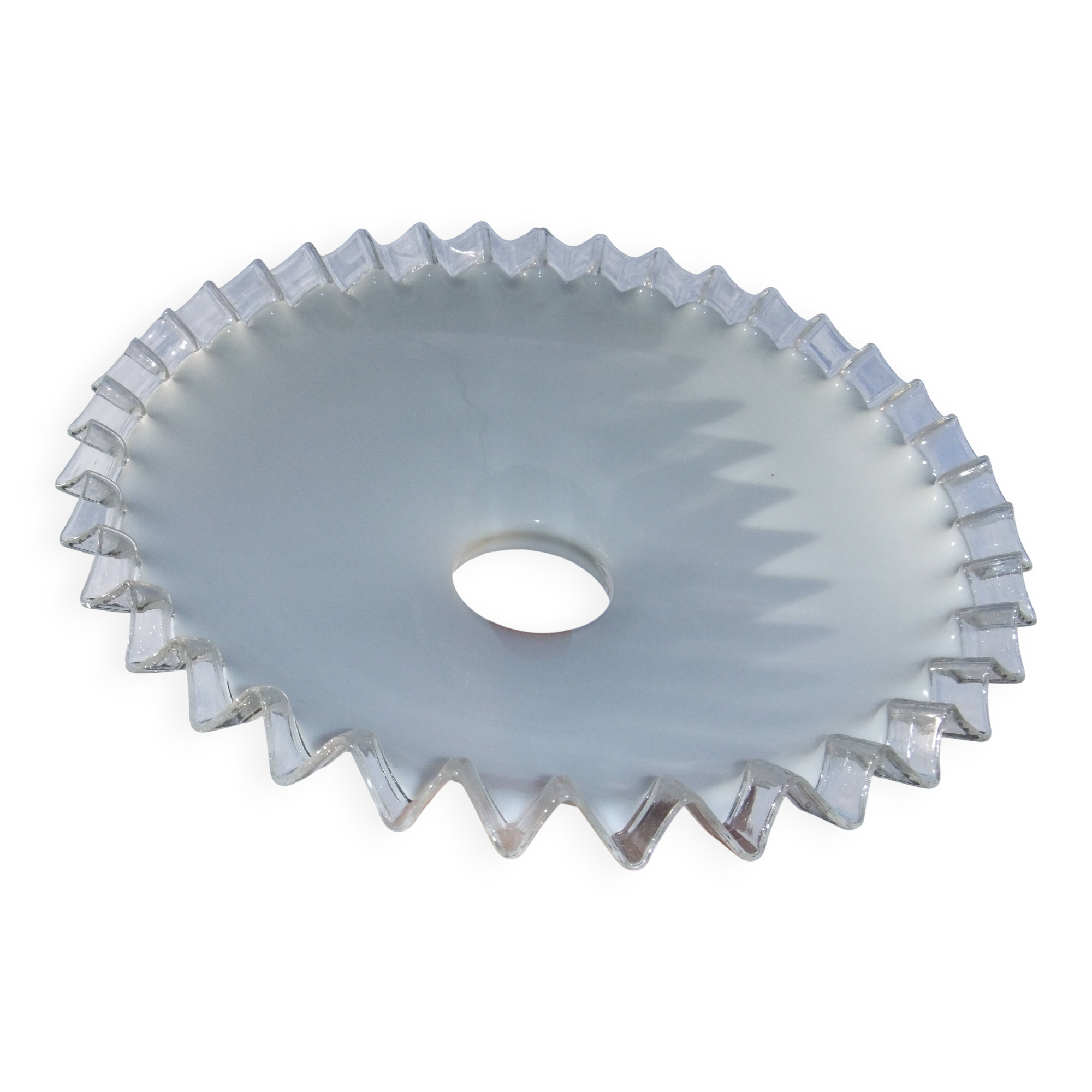 Opaline mount drop speckled lace lampshade pendant chandelier lamp tu