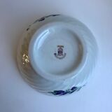 Serrated bowl with flowers limoges 50s