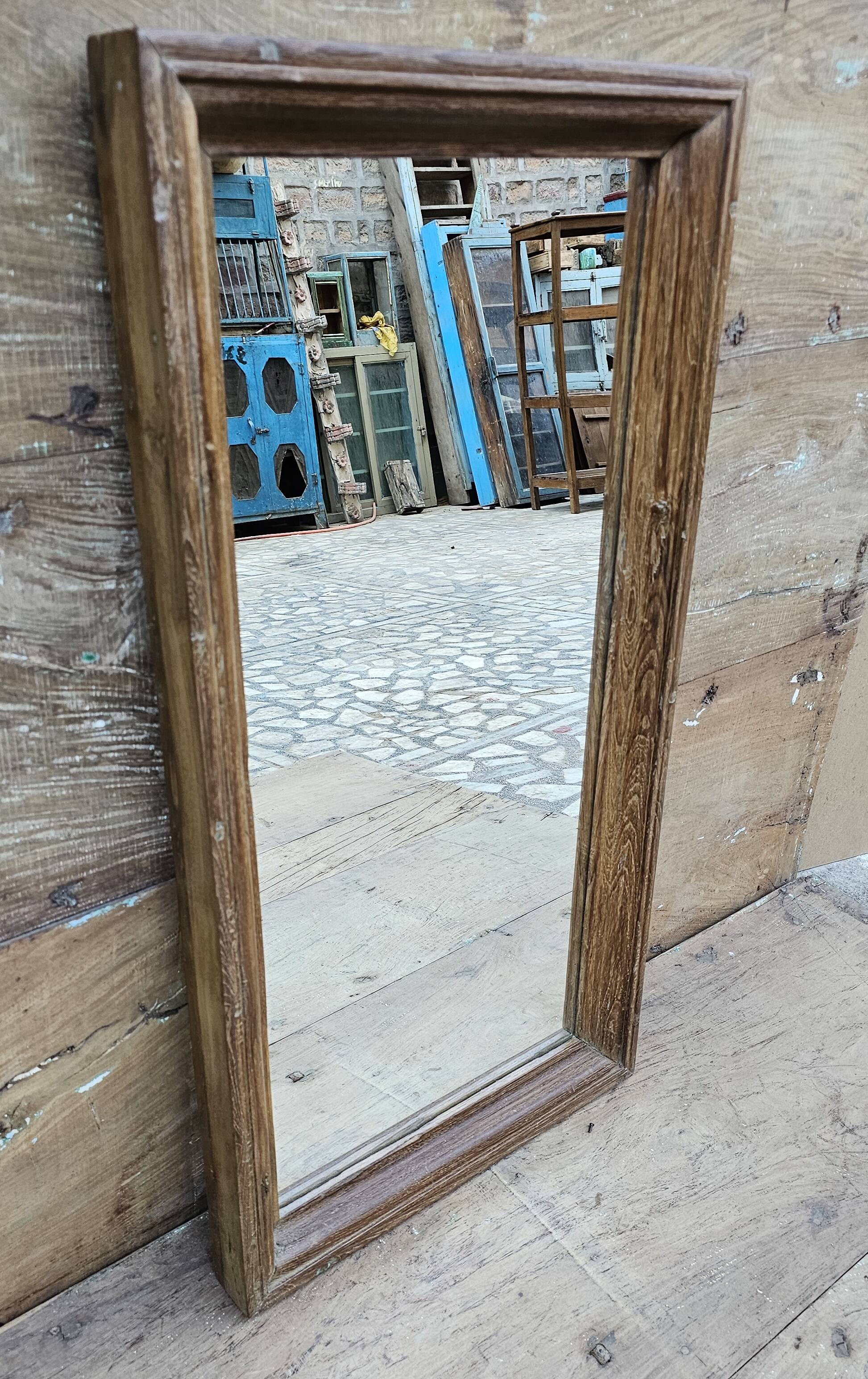 Teak mirror from Burma