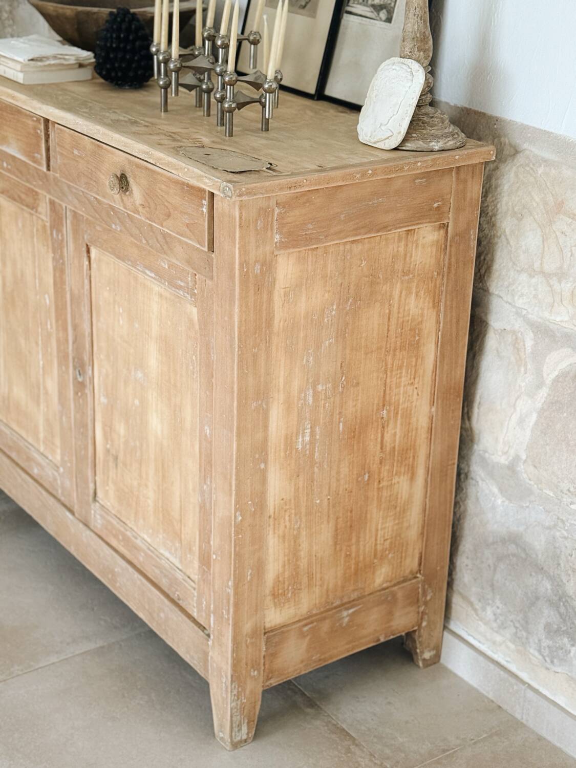 Parisian buffet in patinated wood
