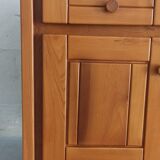 Elm sideboard Maison Regain, 80's