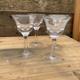 4 Vintage glasses for wine or liqueur