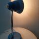 Vintage blue metal table lamp