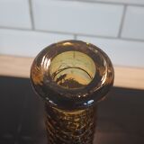 Amber bottle bubbled glass