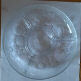 Plat compartimenté en verre, Italie 1980