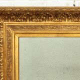 Classic style rectangular gold mirror