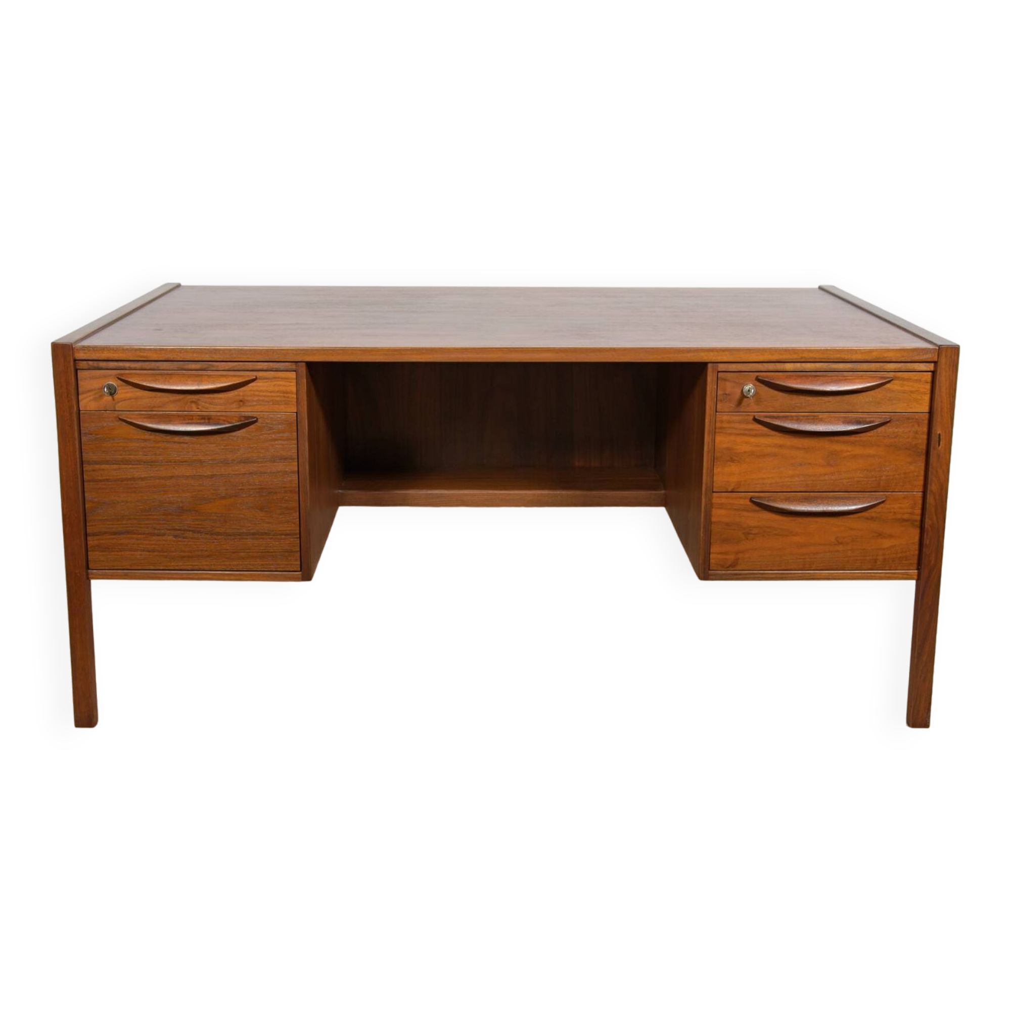 Mid-Century Walnut Desk by Jens Risom for Jens Risom Design, 1960s