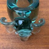 Vintage handmade African glass animal candle holders from Ngwenya Glass, set of 2.