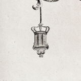 Sealed drawing, in Indian ink