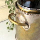 Sheffield style champagne bucket multiple bottles silver plated