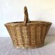 Woven wicker basket