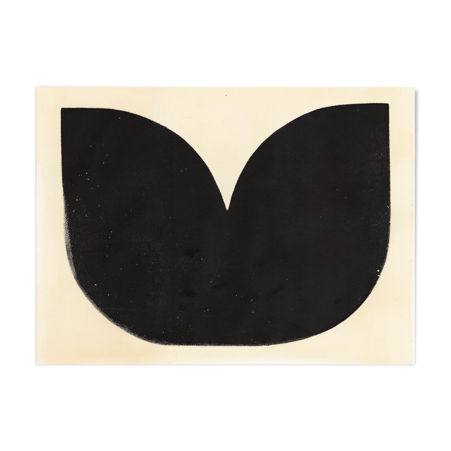 Paint on paper 30x40cm dated and signed on the back without frame