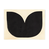 Paint on paper 30x40cm dated and signed on the back without frame