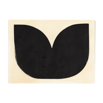 Paint on paper 30x40cm dated and signed on the back without frame