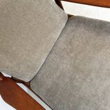 Vintage teak wooden armchair