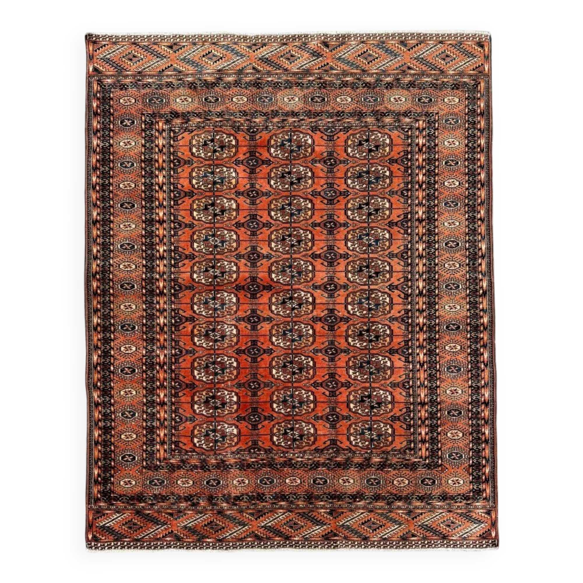 Afghan Turkoman rug 204x161 cm, large 2523