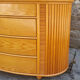 Commode bois, bambou et rotin, Cerda, vintage, années 80