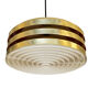 Multi layered pendant light by Carl Thore for Granhaga Metallindustri. Sweden 1970s.