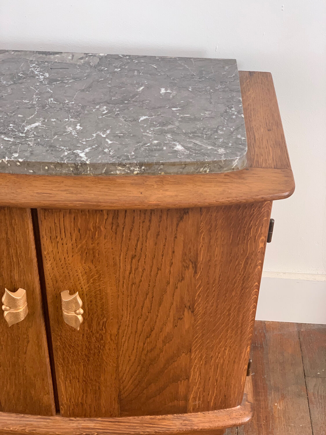 Low cabinet 2 doors with marble