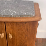 Low cabinet 2 doors with marble