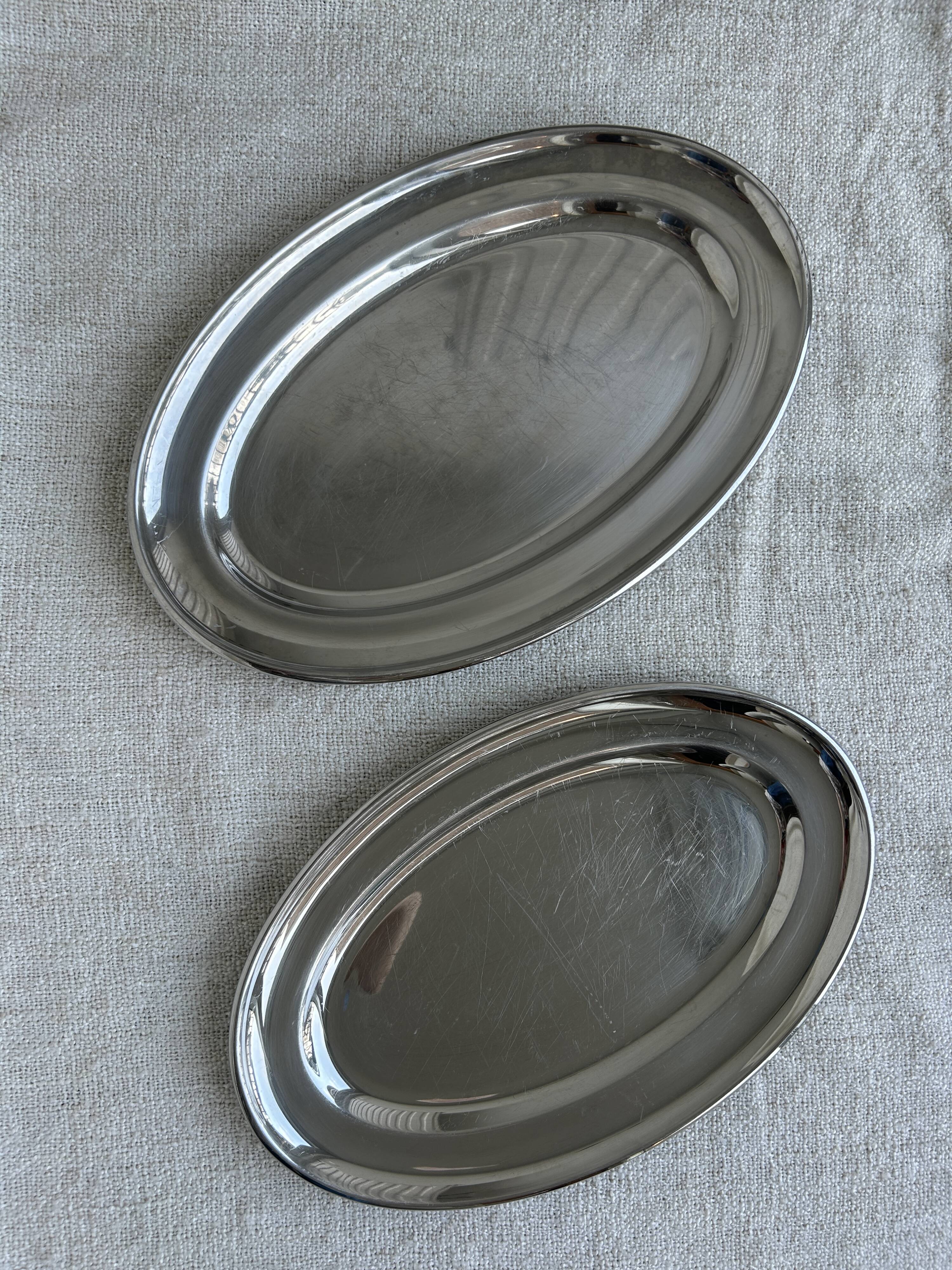Duo de plats en inox Jean Couzon