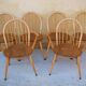 Série de 4 chaises « Windsor » par L. Ercolani pour les éditions Ercol