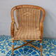 Rattan and wicker child armchair