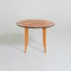 Elm burl side table, Sweden, 1940s